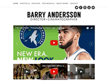 Tablet Screenshot of barryandersson.com